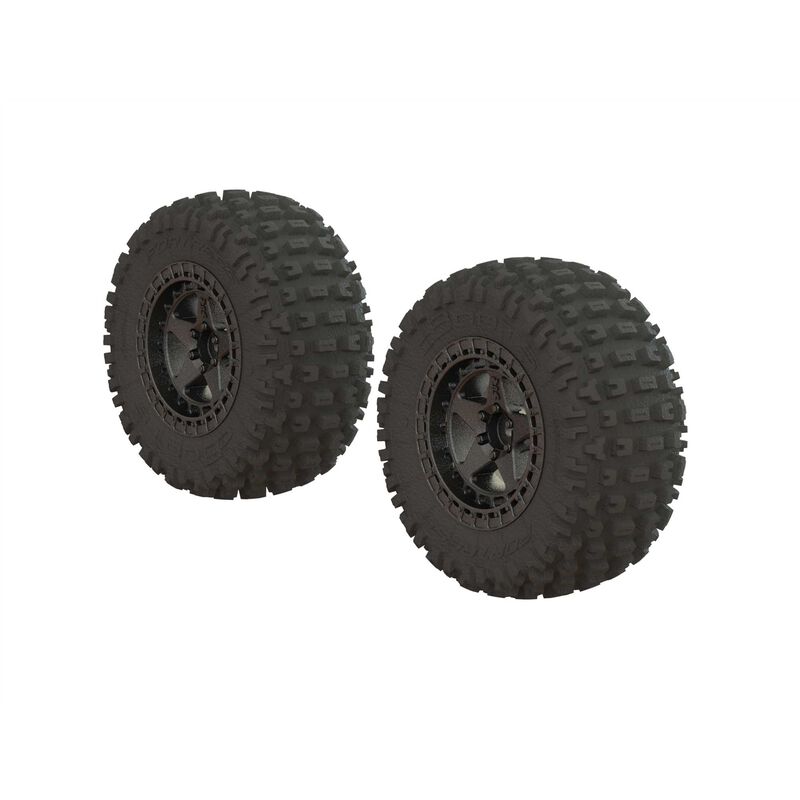dBoots Fortress SC Tire Set Glued Gun Metal (2) Original Garansi Diameter bead luar roda 2.2 inci (56mm)