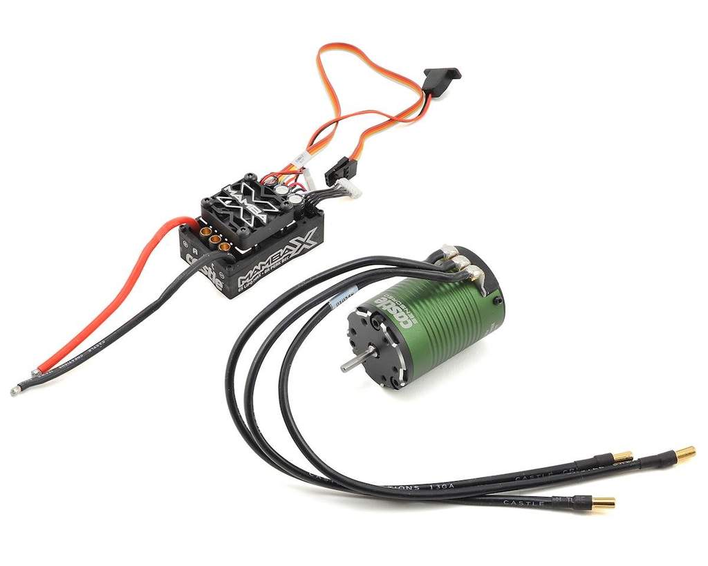 Mamba X SCT 1/10 Brushless Combo w/1410 Sensored Motor (3800kV) Original Garansi Diameter Poros 1/8 inci (3.17mm)