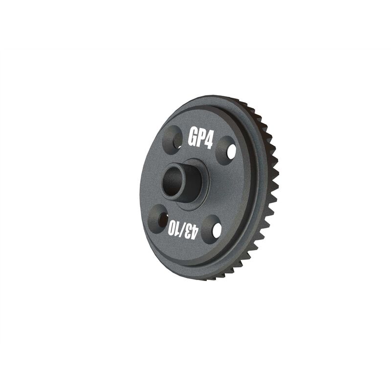 Main Diff Gear 43T Spiral GP4 5mm EXB Original Garansi Konfigurasi gigi 43T